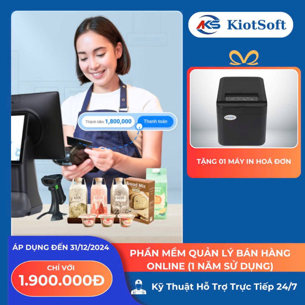 Ưu đãi phần mềm quản lý bán hàng KiotSoft