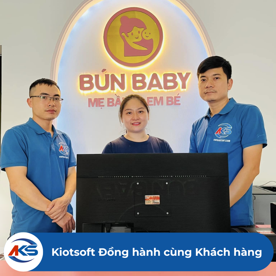 KiotSoft lắp đặt cho shop mẹ và bé