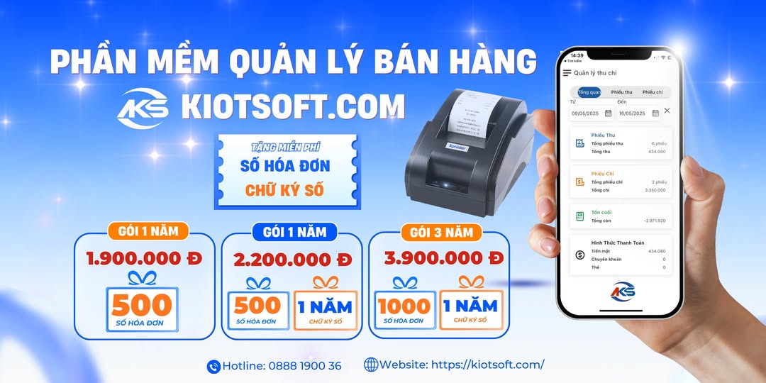 Chương trình khuyến mại KiotSoft - phần mềm quản lý bán hàng
